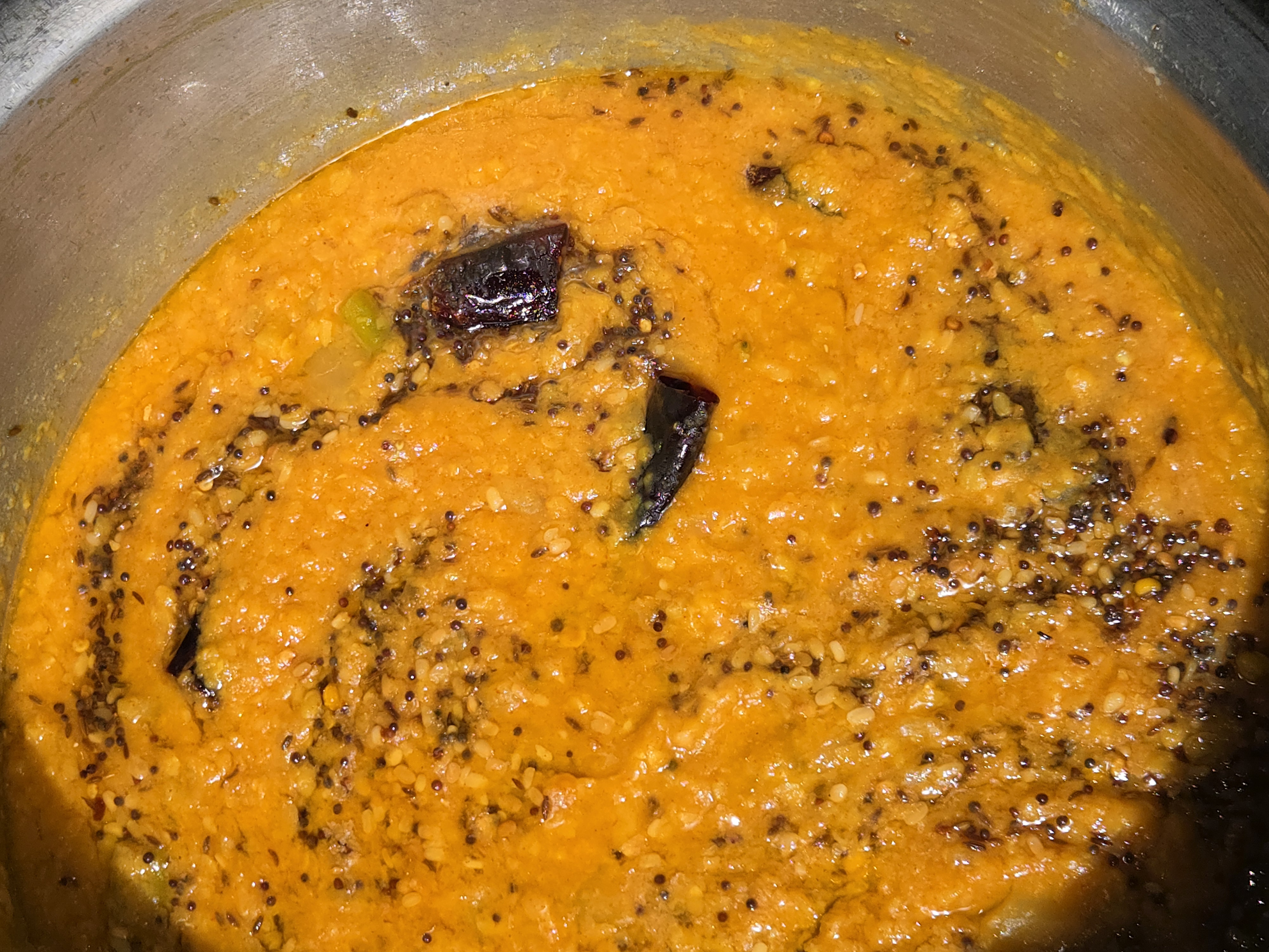 A pot of home-style Andhra curry