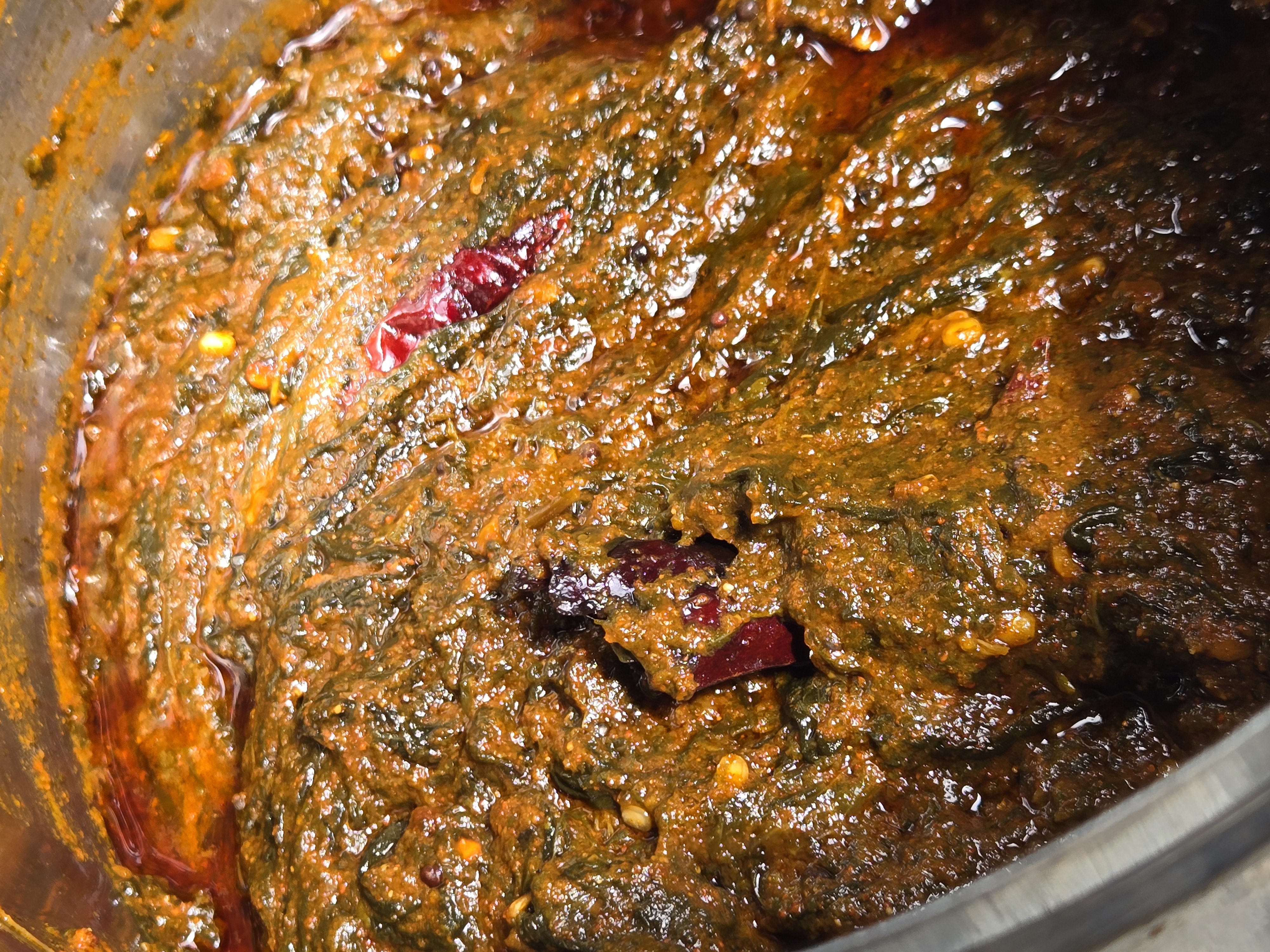 A homemade chutney or pachadi